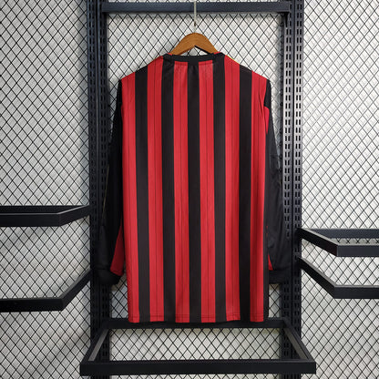 Camisa Milan I 13/14 Retrô Manga Longa (Sob encomenda)