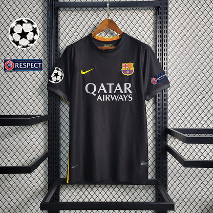 Camisa Barcelona III 13/14 Retrô Masculina com Patchs (Sob encomenda)