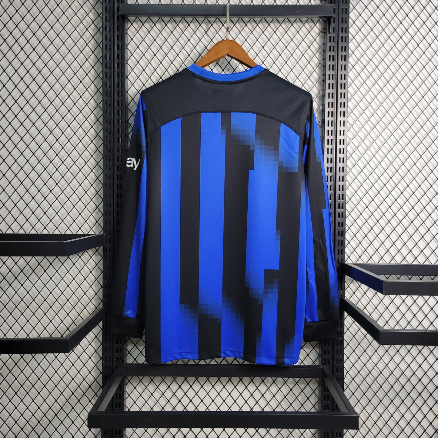 Camisa Inter de Milão I 23/24 Torcedor Manga Longa (Sob encomenda)