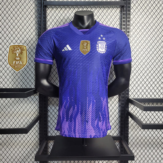 Camisa Argentina II 2022 Jogador com Patch (Sob encomenda)