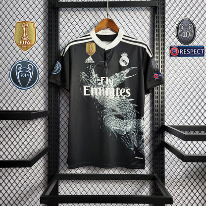 Camisa Real Madrid III "Dragão" Yamamoto 14/15 Retrô Masculina com Patchs (Sob encomenda)