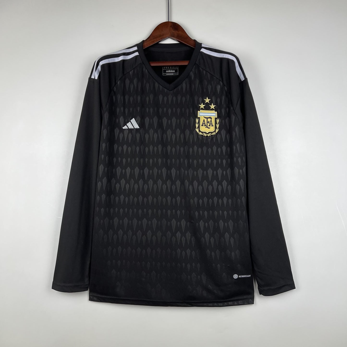 Camisa Argentina 'Black' 2023 Torcedor Manga Longa (Sob encomenda)