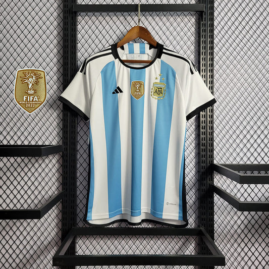 Camisa Argentina I 2022 Torcedor com Patch (Sob encomenda)