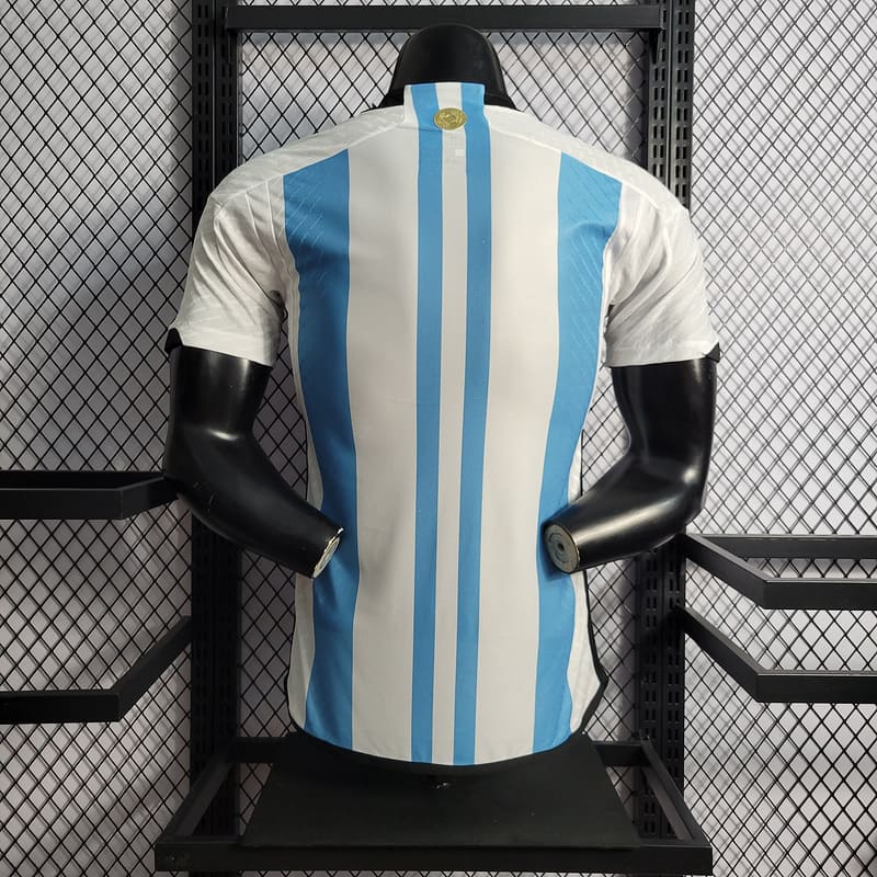 Camisa Argentina I 2022 Jogador com Patch (Sob encomenda)