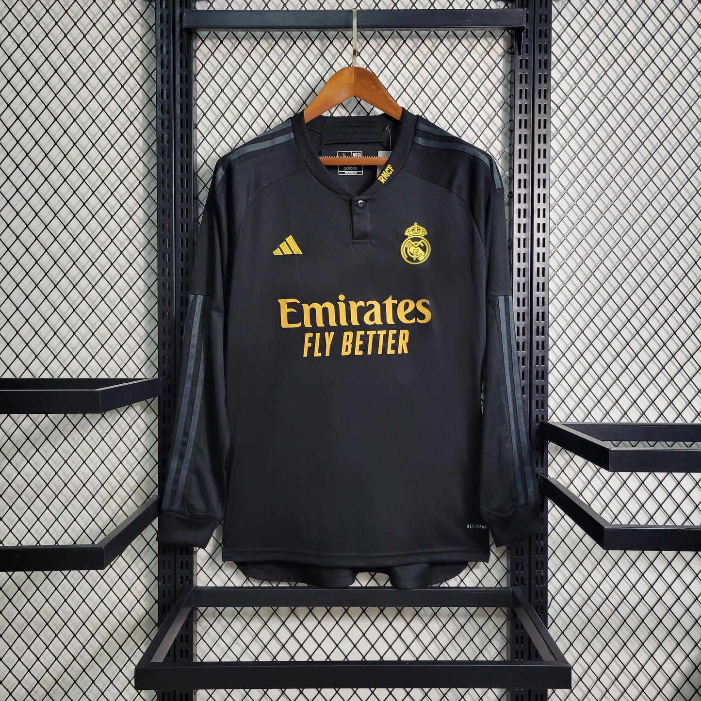 Camisa Real Madrid III 23/24 Torcedor Manga Longa (Sob encomenda)