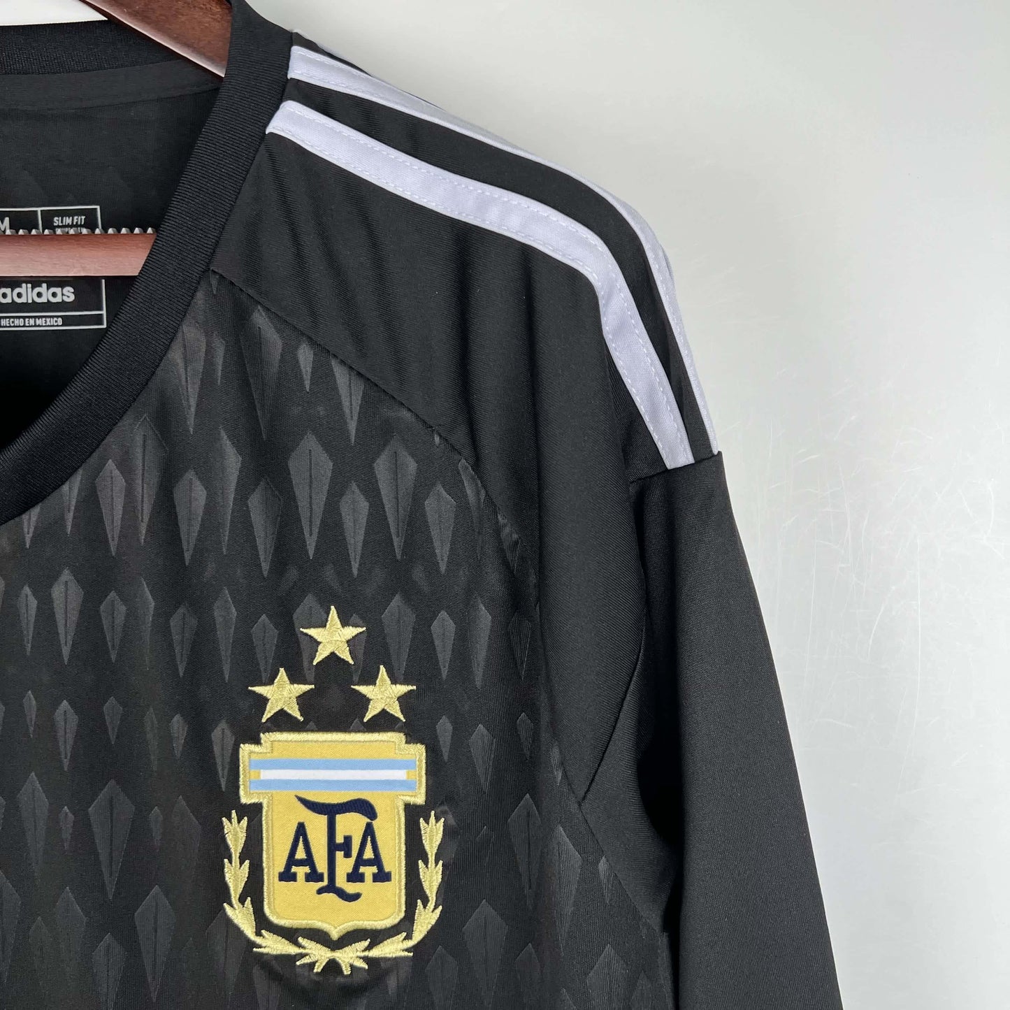 Camisa Argentina 'Black' 2023 Torcedor Manga Longa (Sob encomenda)