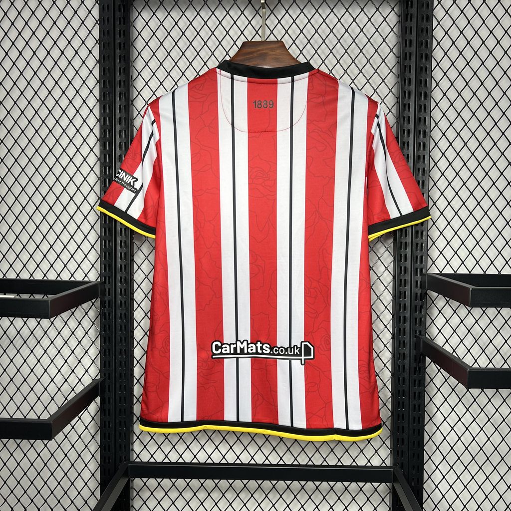 Camisa Sheffield United I 24/25 Torcedor (Sob encomenda)