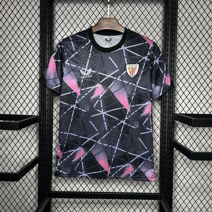 Camisa Athletic Bilbao Pré-Jogo 24/25 Torcedor (Sob encomenda)