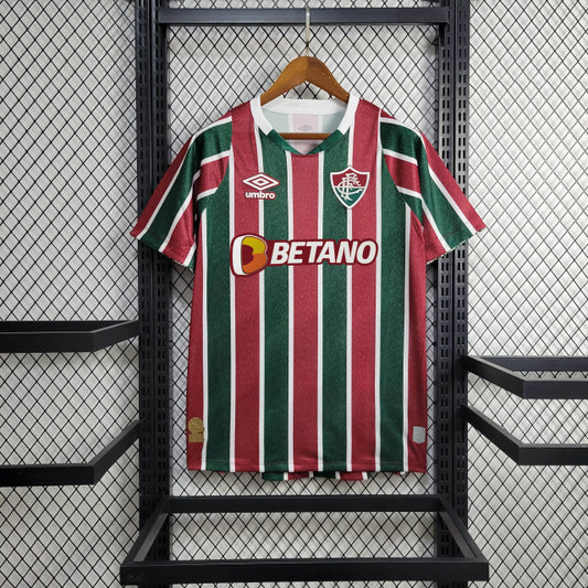 Camisa Fluminense I 24/25 Torcedor com Patrocínio Master (Sob encomenda)