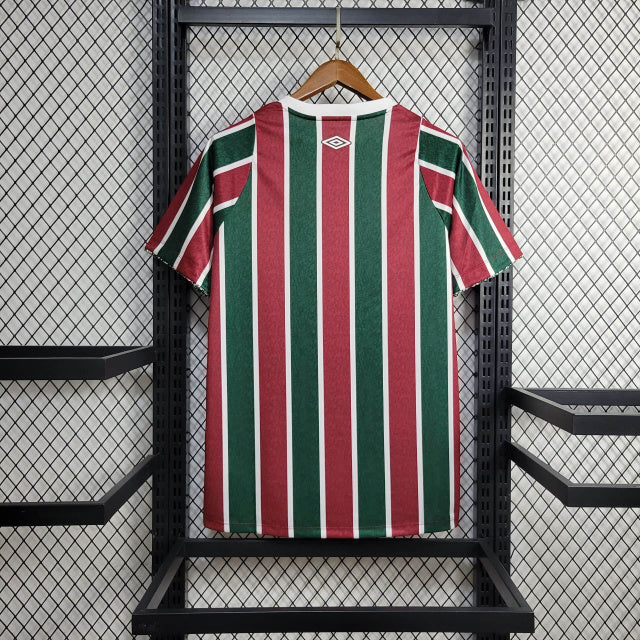 Camisa Fluminense I 24/25 Torcedor com Patchs e Patrocínio Master (Sob encomenda)