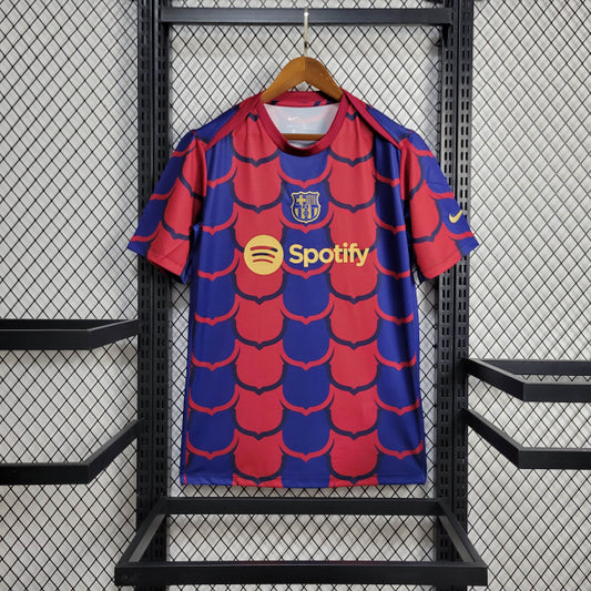 Camisa Barcelona Pré-Jogo 24/25 Torcedor (Sob encomenda)