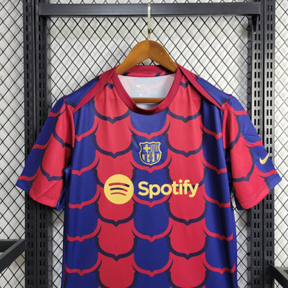 Camisa Barcelona Pré-Jogo 24/25 Torcedor (Sob encomenda)