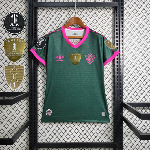 Camisa Fluminense III 23/24 Feminina com Patchs (Sob encomenda)