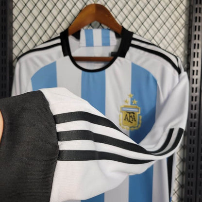 Camisa Argentina I 2022 Torcedor Manga Longa (Sob encomenda)