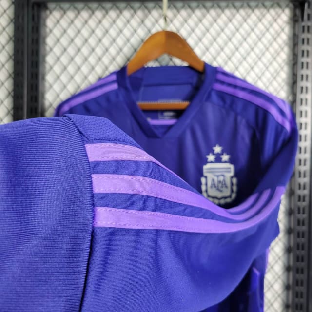 Camisa Argentina II 2022 Torcedor Manga Longa (Sob encomenda)