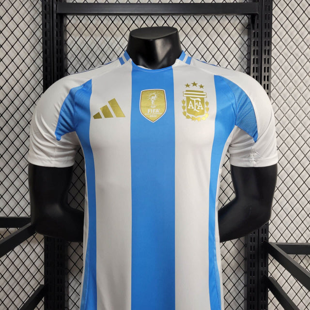 Camisa Argentina I 2024 Jogador com Patch (Sob encomenda)