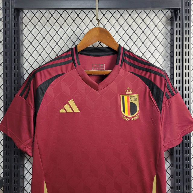 Camisa Bélgica I 2024 Torcedor (Sob encomenda)