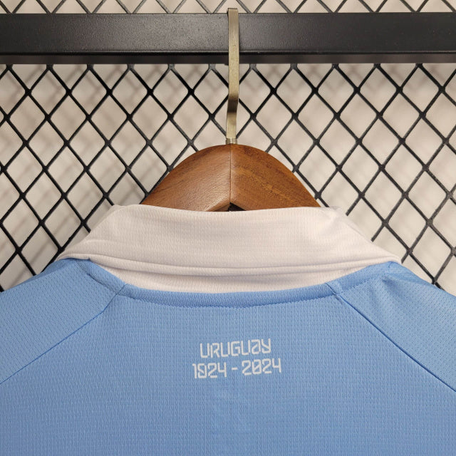 Camisa Uruguai I 2024 Torcedor (Sob encomenda)