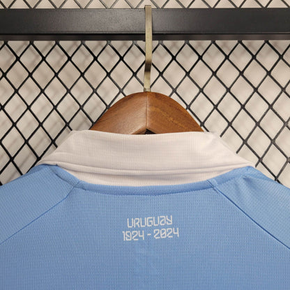 Camisa Uruguai I 2024 Torcedor (Sob encomenda)