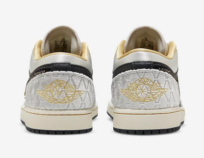 Tênis Jordan 1 Low Beaded Swoosh (Sob encomenda)