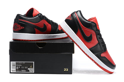 Tênis Jordan 1 Low Black Gym Red (Sob encomenda)