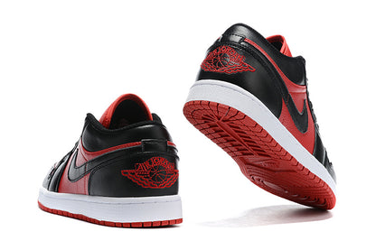 Tênis Jordan 1 Low Black Gym Red (Sob encomenda)