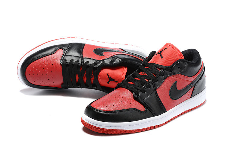 Tênis Jordan 1 Low Black Gym Red (Sob encomenda)