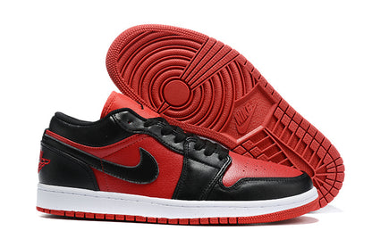 Tênis Jordan 1 Low Black Gym Red (Sob encomenda)