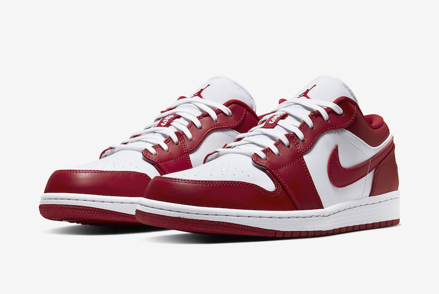 Tênis Jordan 1 Low Gym Red White (Sob encomenda)