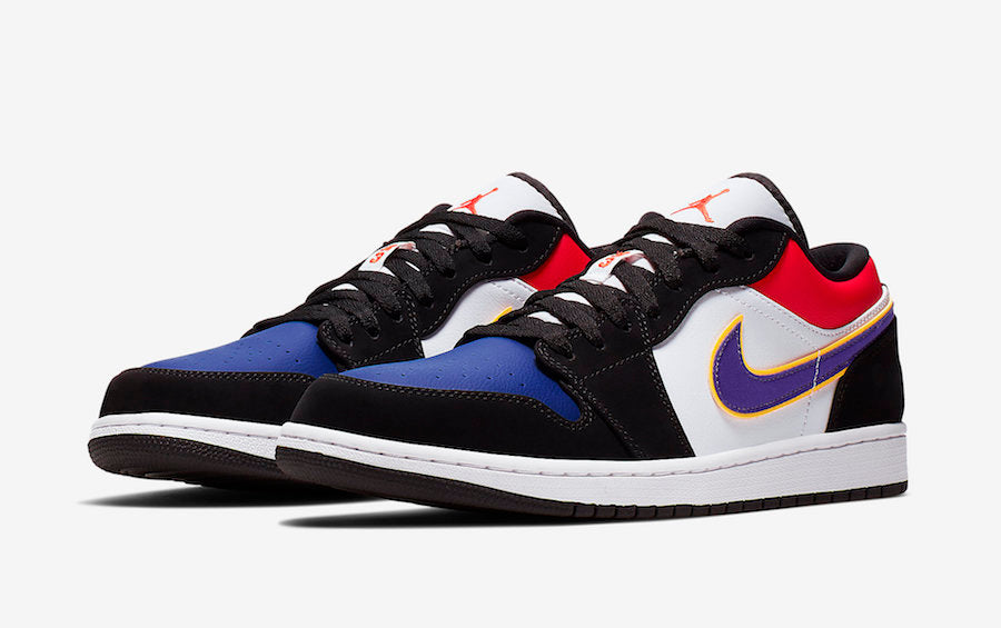 Tênis Jordan 1 Low Lakers Top 3 (Sob encomenda)