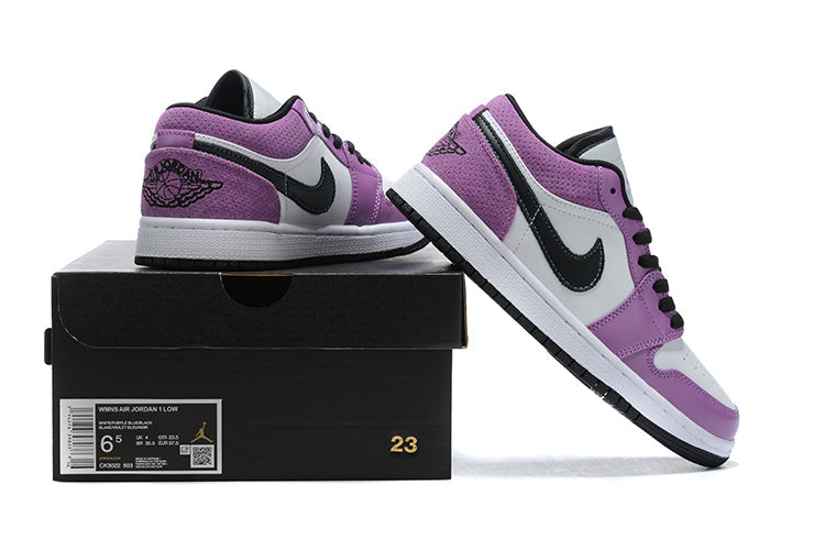 Tênis Jordan 1 Low SE Violet Shock White Black (Sob encomenda)