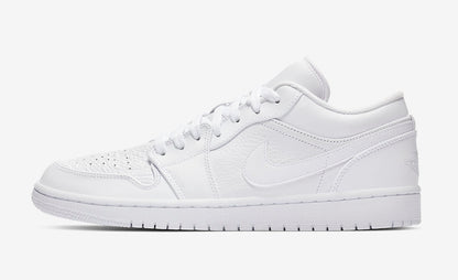 Tênis Jordan 1 Low Triple White (Sob encomenda)