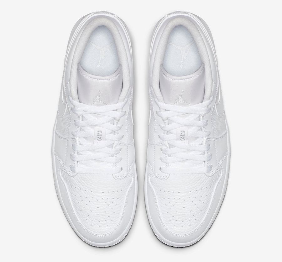 Tênis Jordan 1 Low Triple White (Sob encomenda)