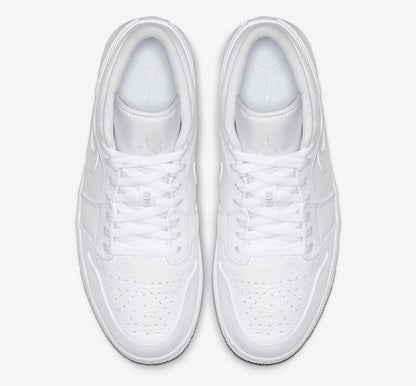 Tênis Jordan 1 Low Triple White (Sob encomenda)