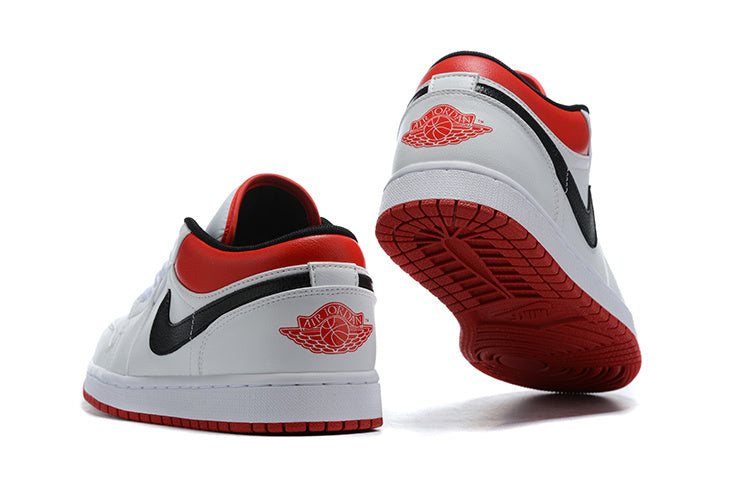 Tênis Jordan 1 Low White University Red Black (Sob encomenda)