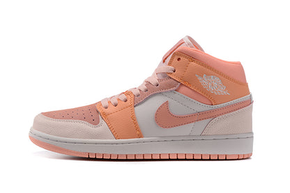 Tênis Jordan 1 Mid Apricot Orange (Sob encomenda)