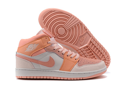 Tênis Jordan 1 Mid Apricot Orange (Sob encomenda)