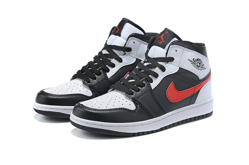 Tênis Jordan 1 Mid Black Chile Red White (Sob encomenda)