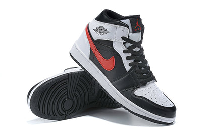 Tênis Jordan 1 Mid Black Chile Red White (Sob encomenda)