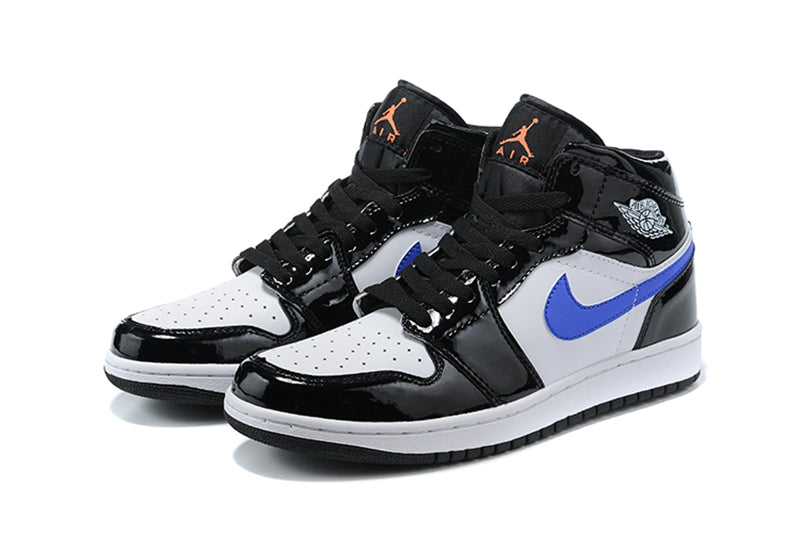 Tênis Jordan 1 Mid Black Racer Blue White (Sob encomenda)