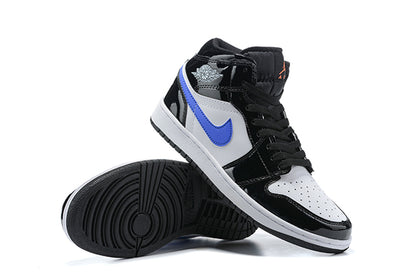 Tênis Jordan 1 Mid Black Racer Blue White (Sob encomenda)