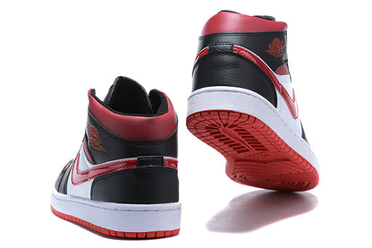 Tênis Jordan 1 Mid Bred Toe (Sob encomenda)