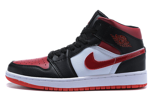 Tênis Jordan 1 Mid Bred Toe (Sob encomenda)