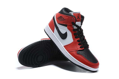 Tênis Jordan 1 Mid Chicago Toe (Sob encomenda)