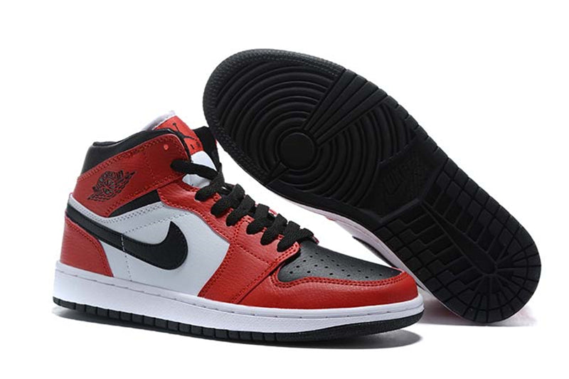 Tênis Jordan 1 Mid Chicago Toe (Sob encomenda)