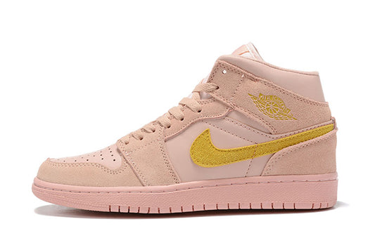 Tênis Jordan 1 Mid Coral Gold (Sob encomenda)