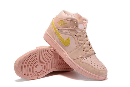 Tênis Jordan 1 Mid Coral Gold (Sob encomenda)