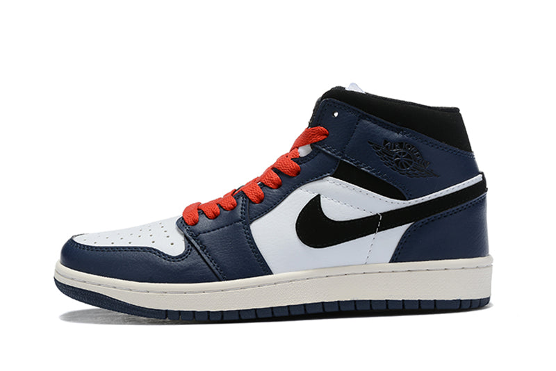 Tênis Jordan 1 Mid Deep Royal Blue Black (Sob encomenda)