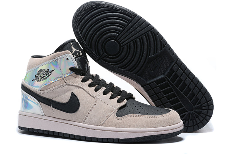 Tênis Jordan 1 Mid Dirty Powder Iridescent (Sob encomenda)