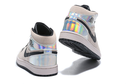 Tênis Jordan 1 Mid Dirty Powder Iridescent (Sob encomenda)